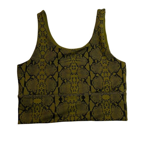 DYI Define Your Inspiration Snake Print Scoop Neck Sports Bra Size S Workout Gym - Picture 1 of 4